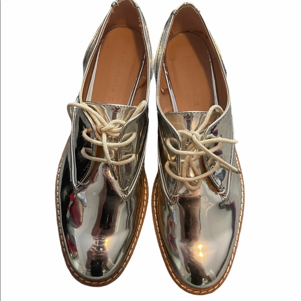 Zara metallic shoes
